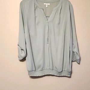 Mint green blouse!
